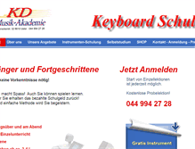 Tablet Screenshot of keyboardkurse.ch